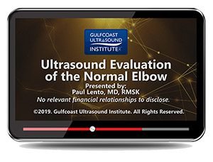 normal elbow ultrasound