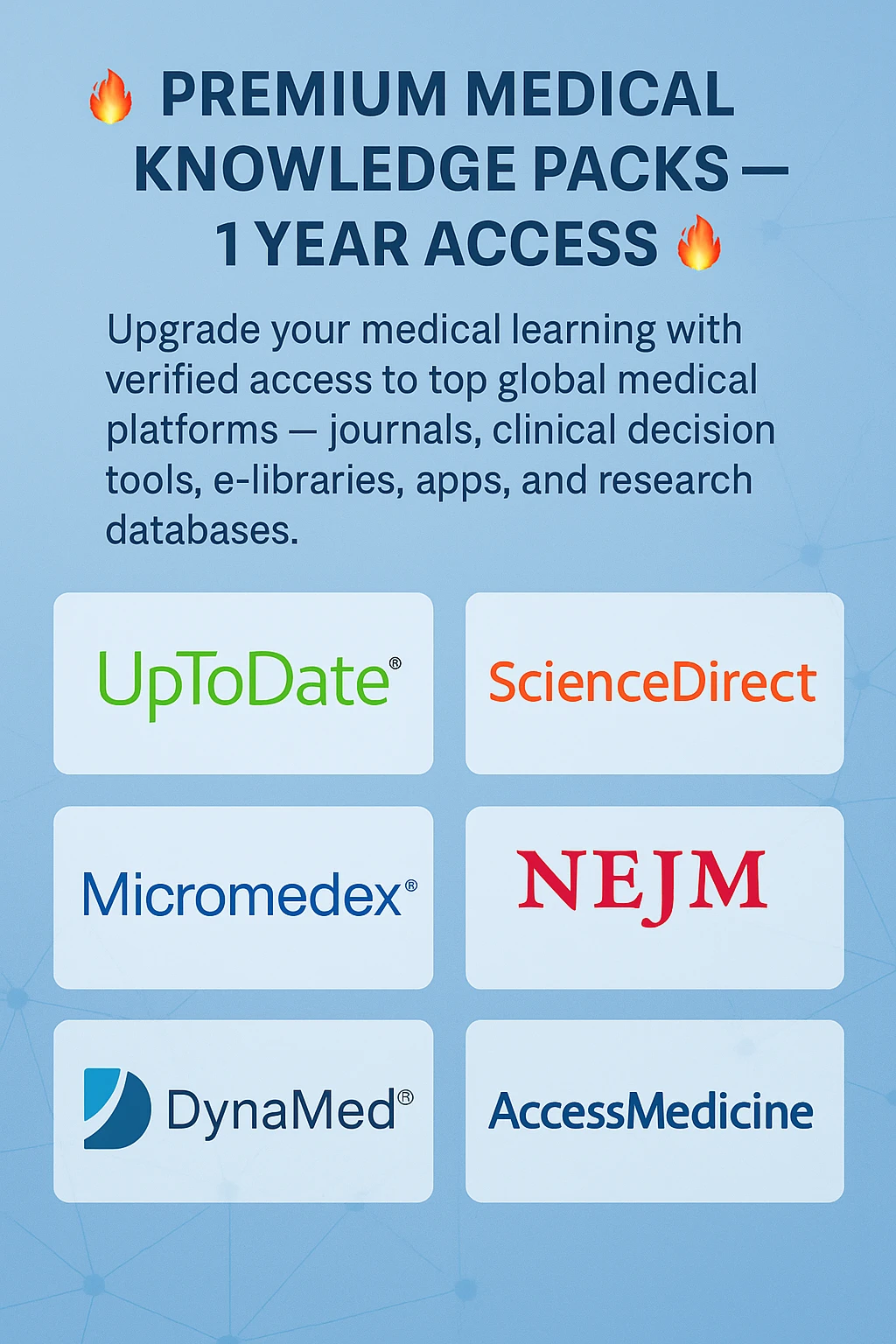 premium medical accounts pack