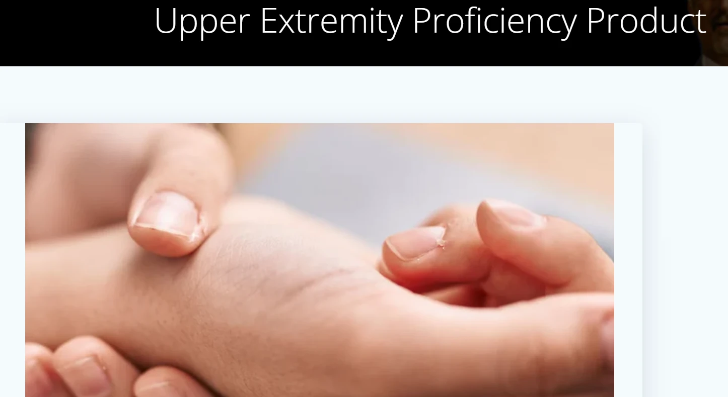upper extremity proficiency training