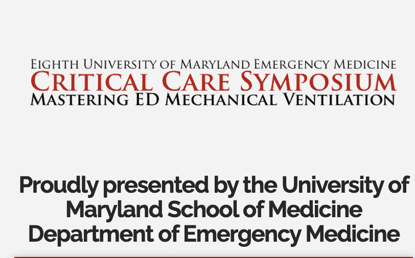 ED Mechanical Ventilation Practical Guide