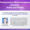 Postoperative Abdominopelvic Imaging | ARRS 2024