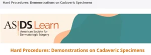 ASDS Hard Procedures Cadaveric Course Guide 2025