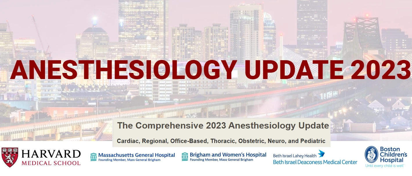 Harvard Anesthesiology Update 2023 Guide
