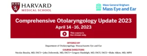 Harvard Otolaryngology Update Guide 2023