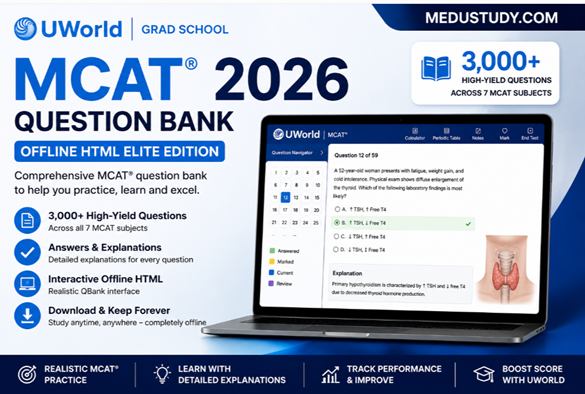 UWorld MCAT 2026 Question Bank – Offline HTML Elite Edition